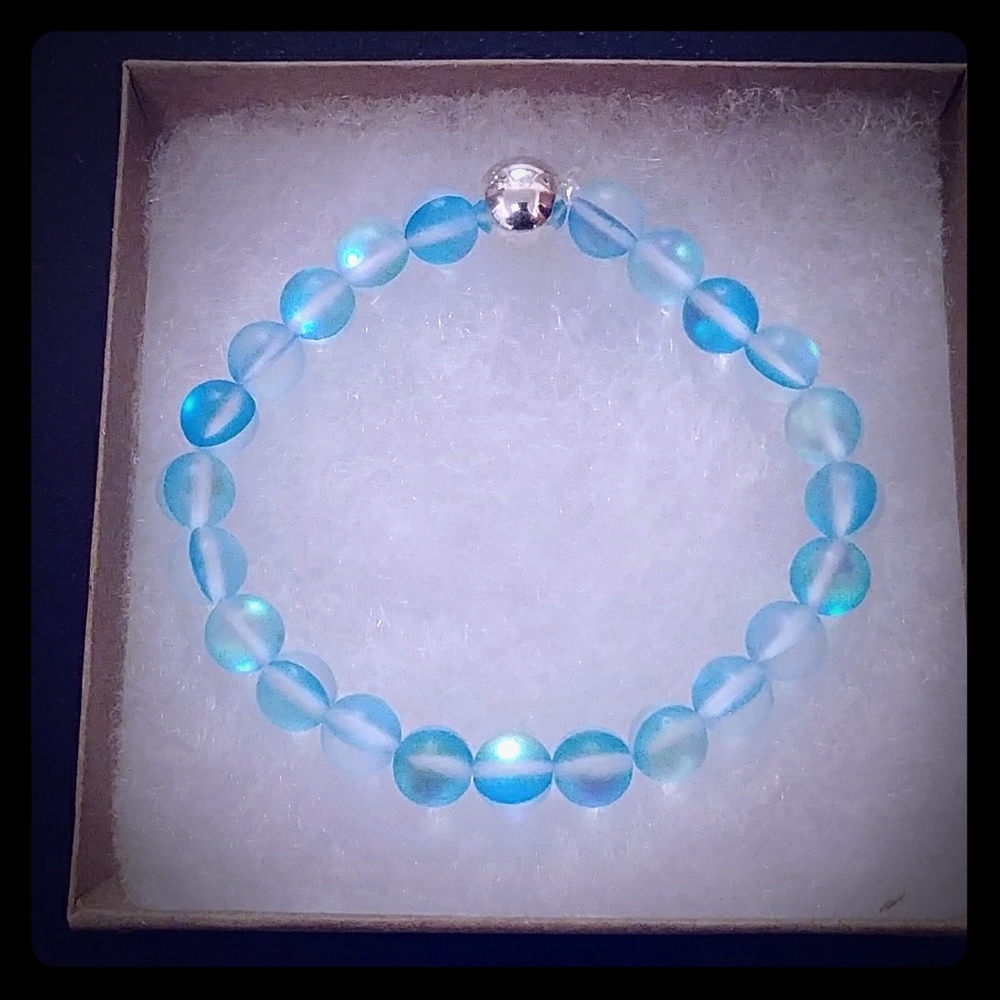 Horizon Blue Moonstone Bracelet - Picture 1 of 8